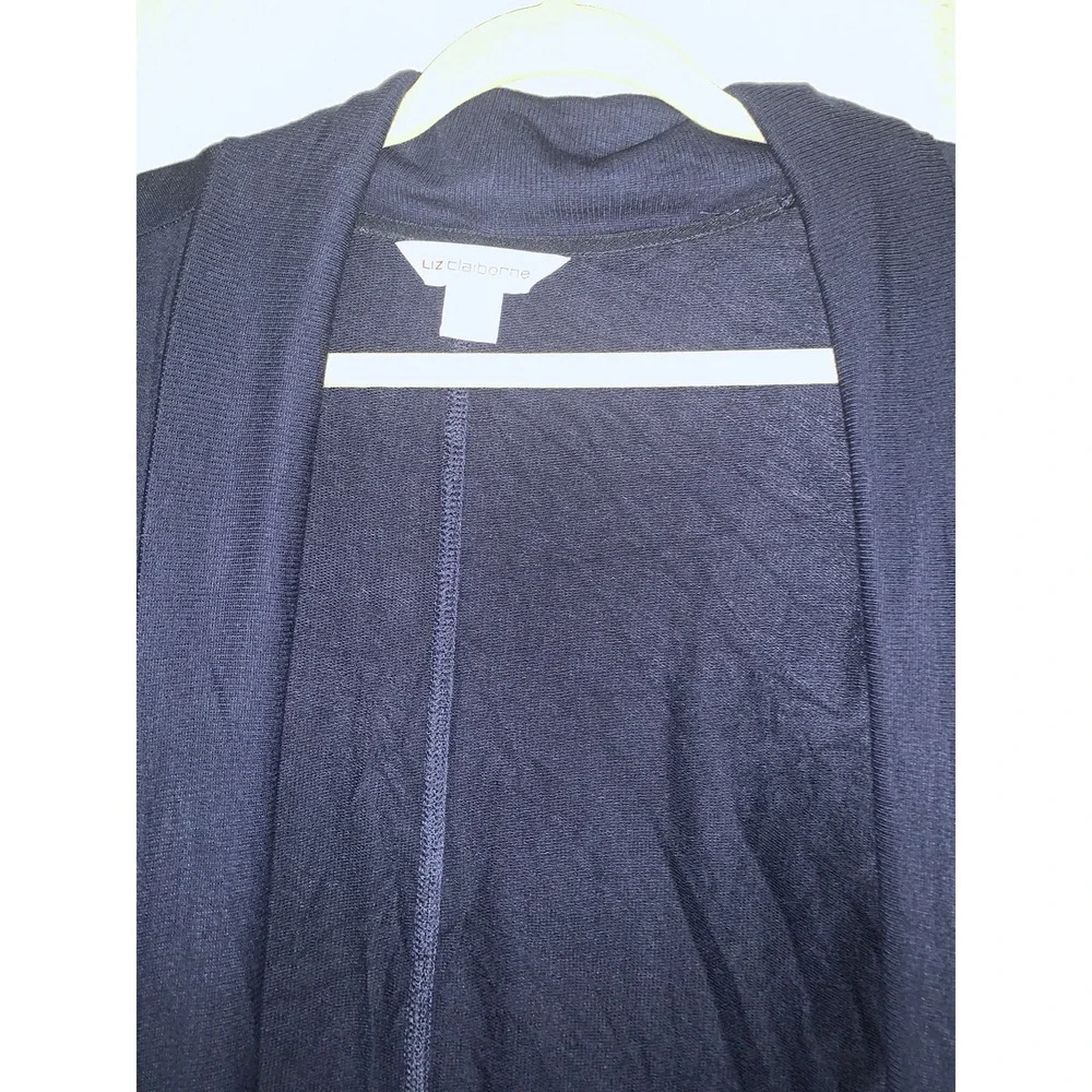 Liz Claiborne Womens‎ Small Navy Blue Cardigan Sweater